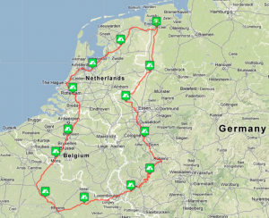 EuroTour 2013 Map