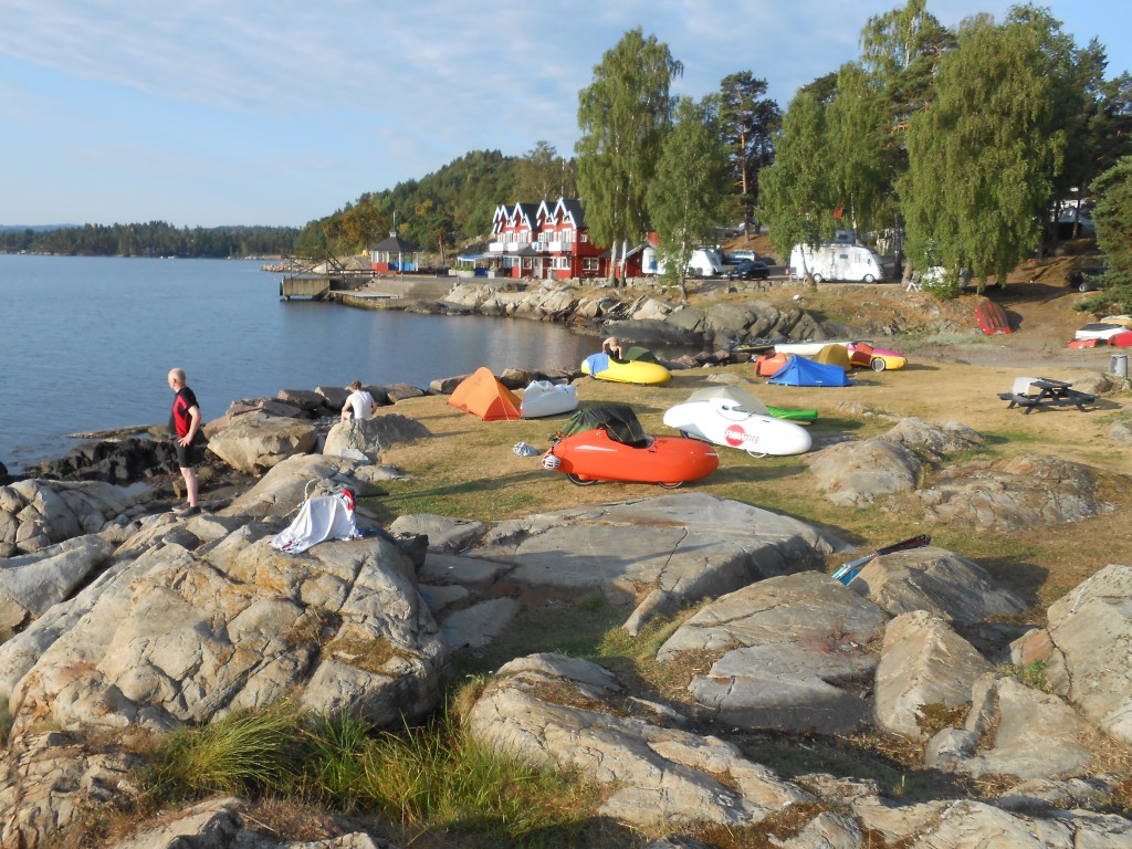 Klokken 06.00 Ramton camp. Nyder den smukke morgen