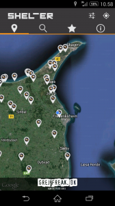 Shelterapp Shelterkort zoom