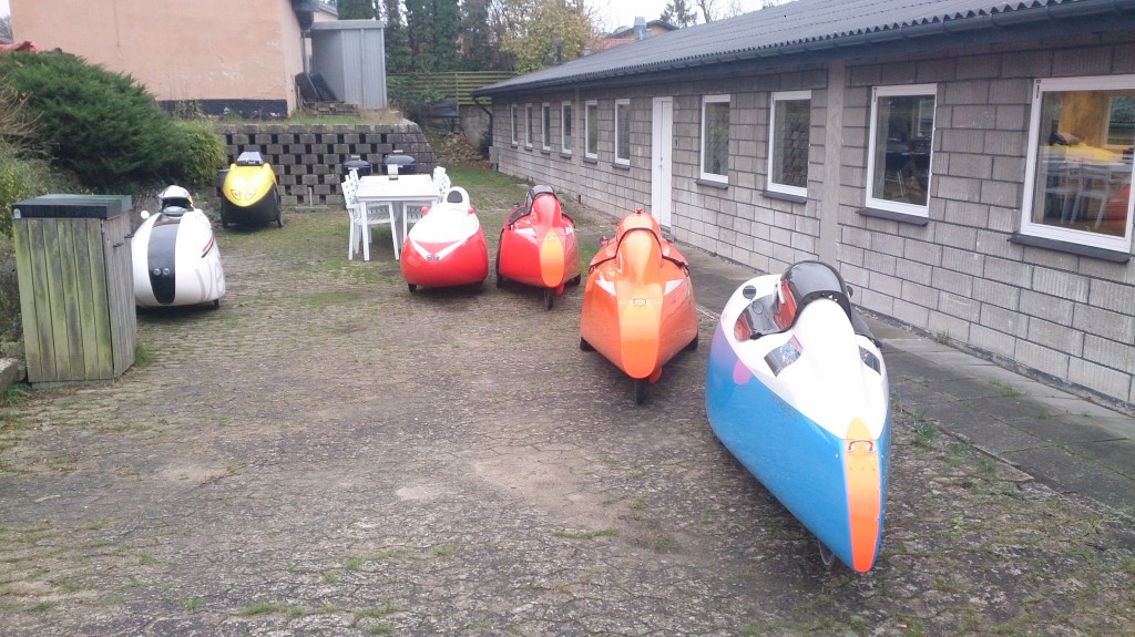 Velomobil parkering ude