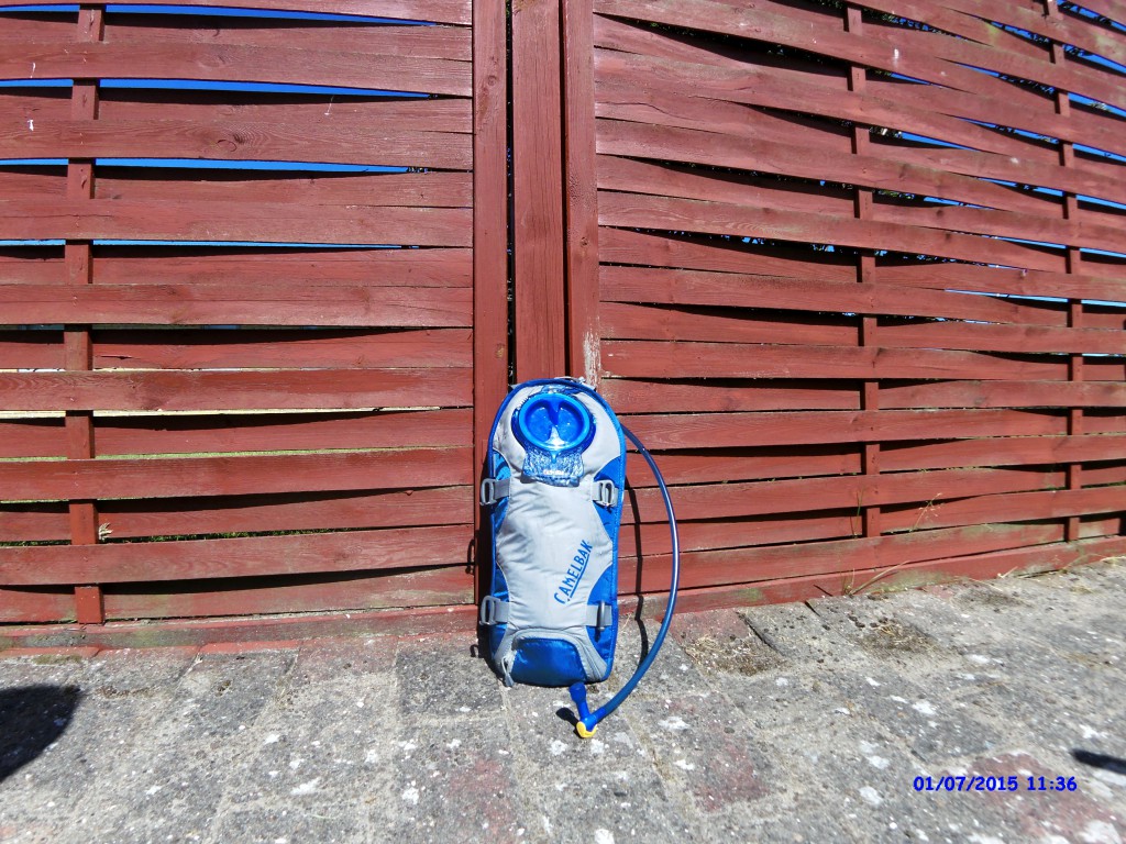 Camelbak i 15 min i sol varme 