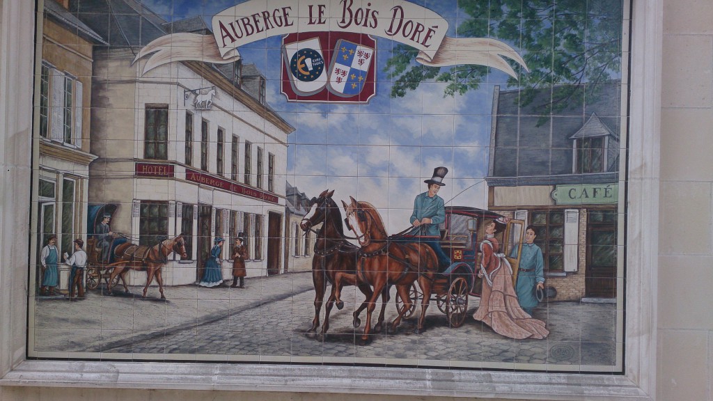 Le Bois Dore Mosaik på væg