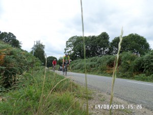 PBP 2015 Randonneurs on the road