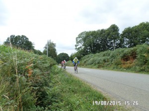 PBP 2015 Randonneurs on the road