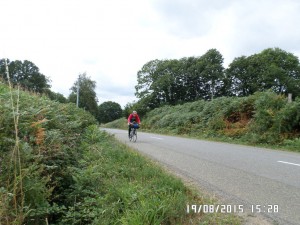 PBP 2015 Randonneurs on the road