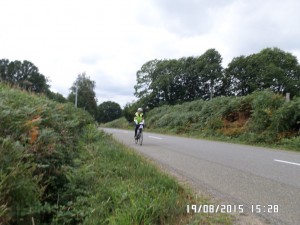 PBP 2015 Randonneurs on the road