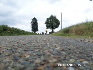 PBP 2015 Randonneurs on the road