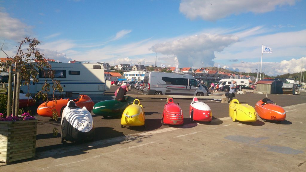 Velomobiler Mad pause i Marstrand